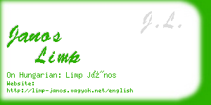 janos limp business card